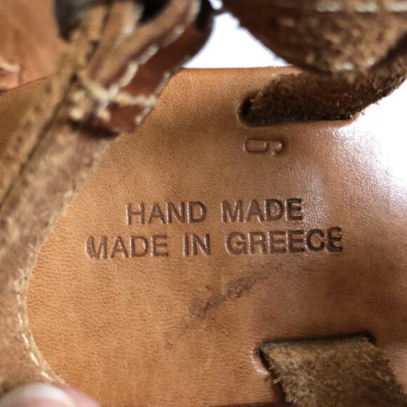 Grecian Handmade Leather Bow Sandals - Picture 3 of 9